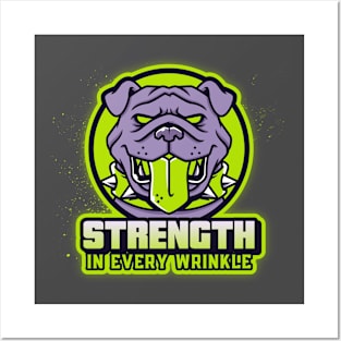 Strength in Every Wrinkle: Bulldog Grit Posters and Art